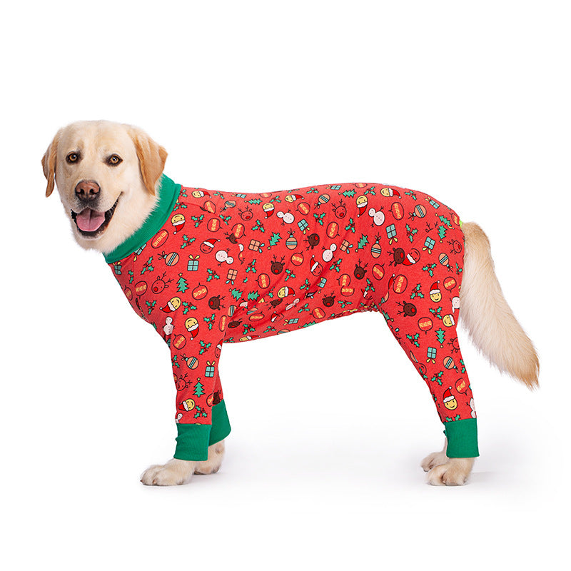 Medium and large dog pet clothing thin design belly protection weaning and sterilization suit