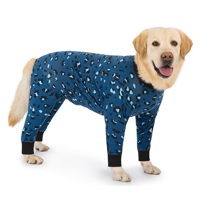 Medium and large dog pet clothing thin design belly protection weaning and sterilization suit