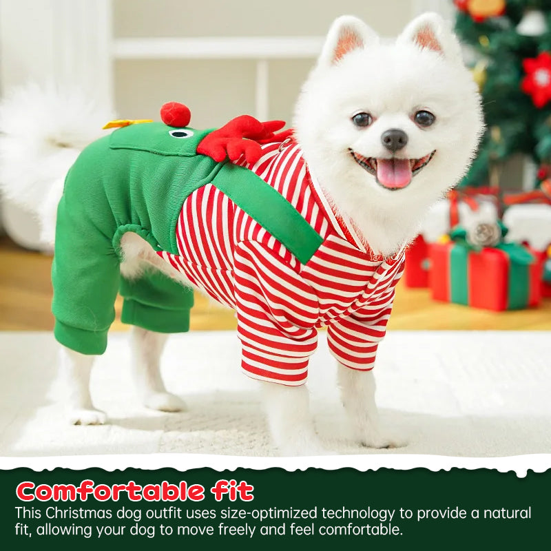 Festive Pet Apparel - Joyful Christmas Coats & Santa Suits for Dogs, Cats | Cute Cosplay