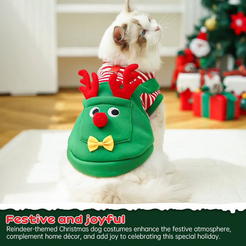 Festive Pet Apparel - Joyful Christmas Coats & Santa Suits for Dogs, Cats | Cute Cosplay