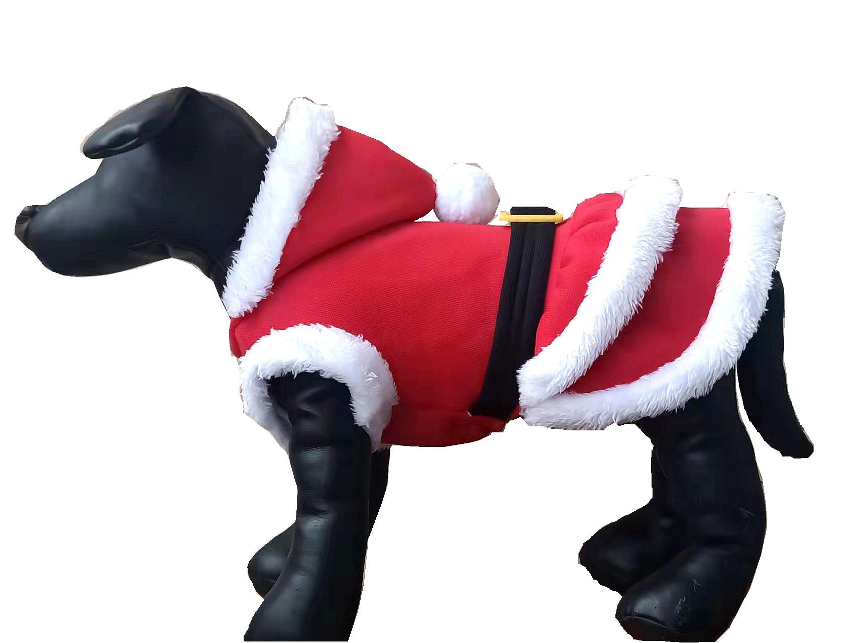 Pet clothing with plush dog clothing small dog clothing for autumn and winter Santa Claus clothing cat clothing