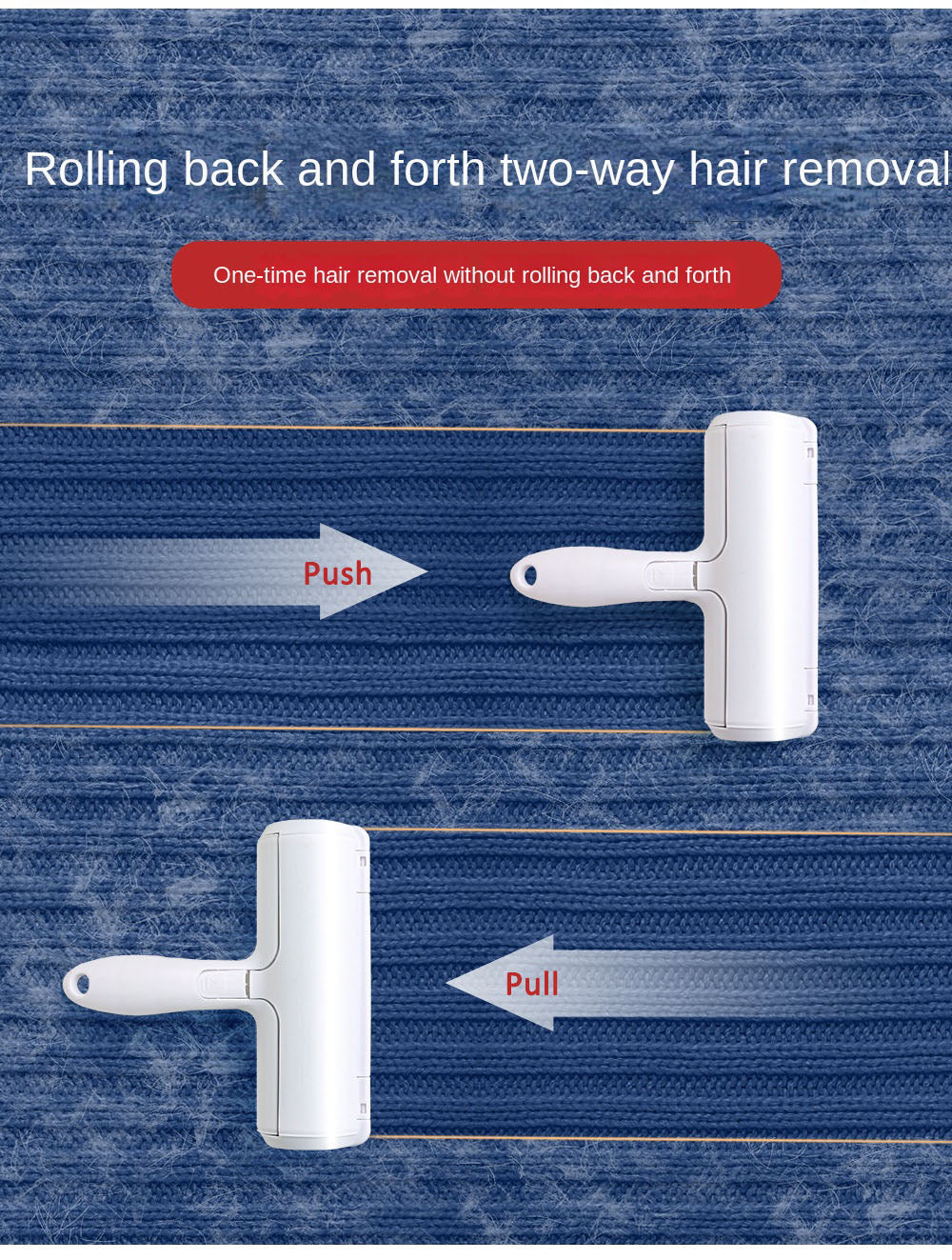 One-Click Clean Pet Grooming Brush – Dog & Cat Deshedding Tool & Self-Cleaning Fur Remover