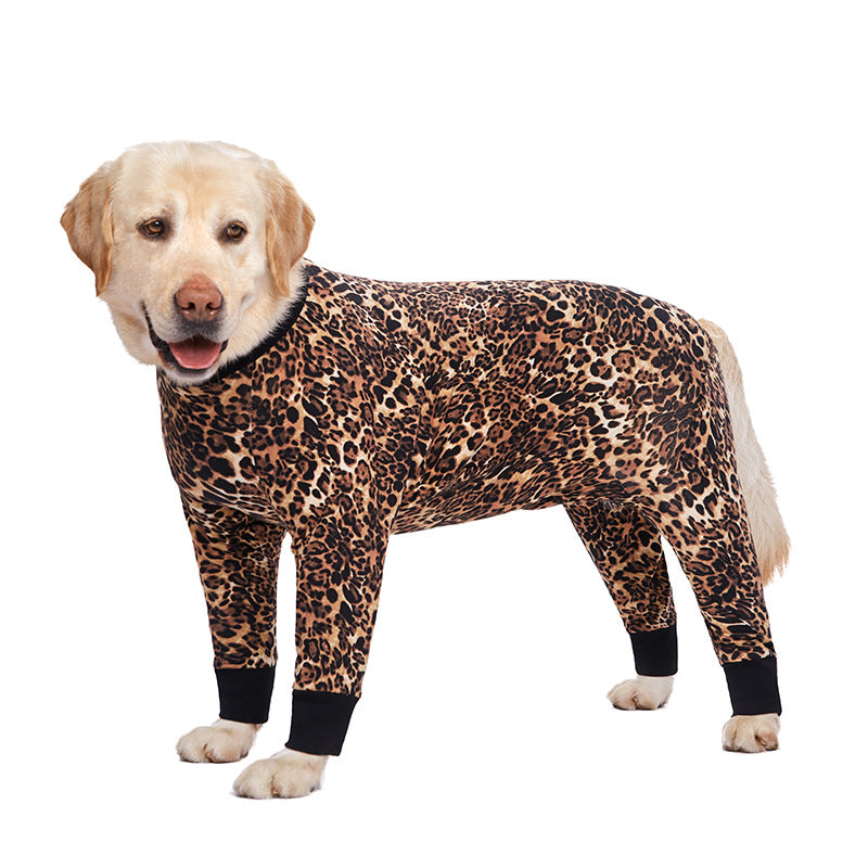 Medium and large dog pet clothing thin design belly protection weaning and sterilization suit